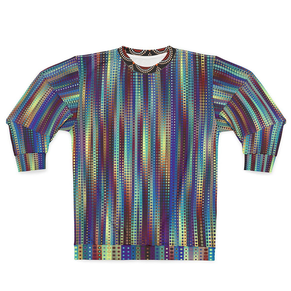 Colorful striped sweater