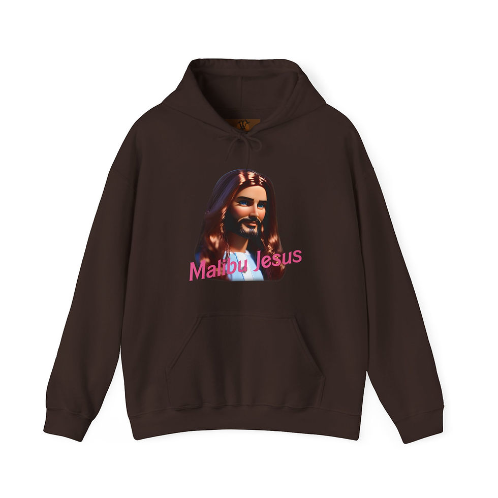 Thumbnail: Brown Malibu Jesus hoodie