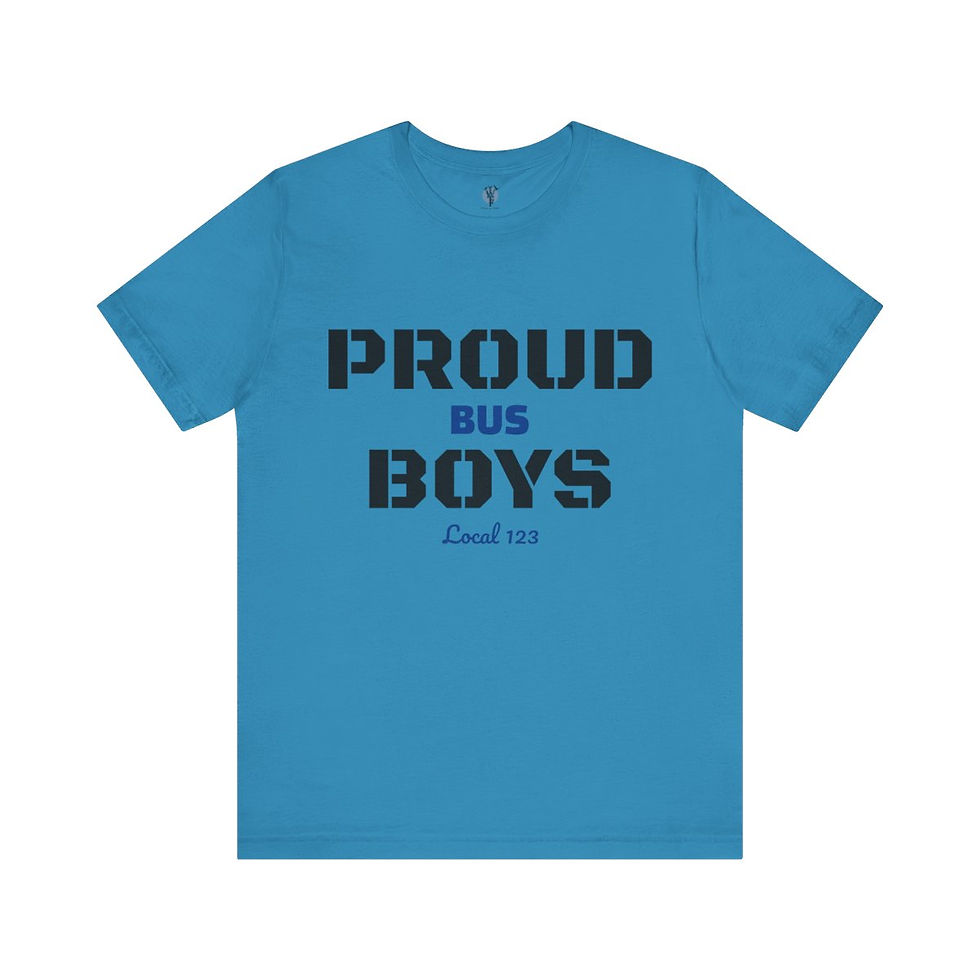 Thumbnail: Blue Proud Bus Boys tee shirt