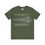 Thumbnail: Olive green t-shirt: "Thank gosh for evolution"