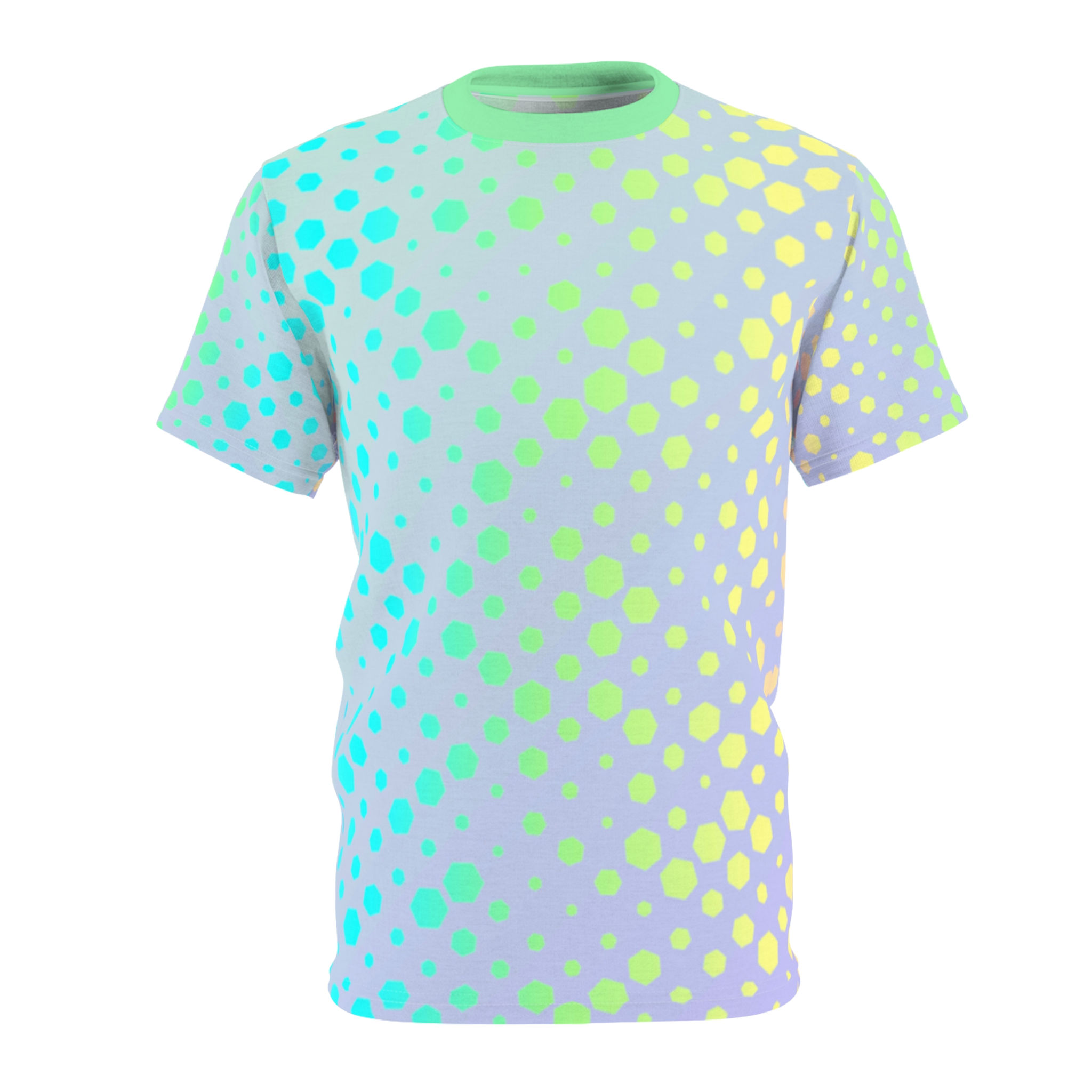 Bright Neon Dots, Lavender Purple, Unisex Tee