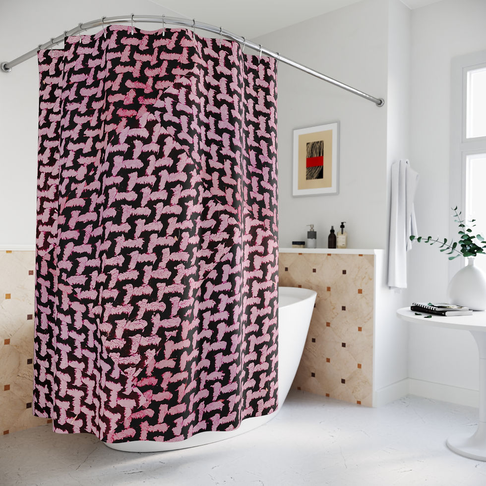 Thumbnail: Phallus Patterned Shower Curtain
