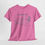 Thumbnail: Pink unisex tee, "Look at me" plane design