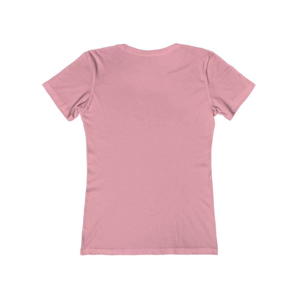 Thumbnail: Pink women's t-shirt back view