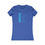 Thumbnail: Blue women's t-shirt with light blue design