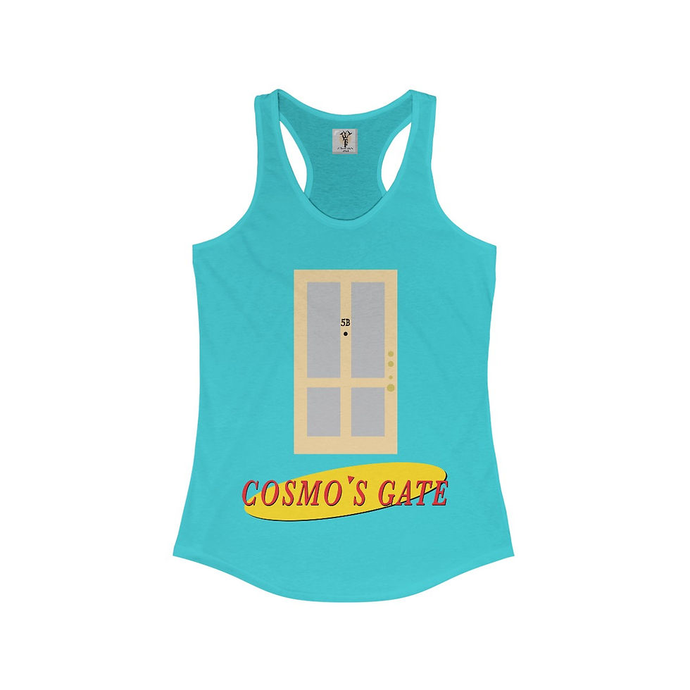 Thumbnail: Racerback tank top featuring Cosmo's Gate design