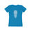Thumbnail: White pineapple graphic on teal women's t-shirt