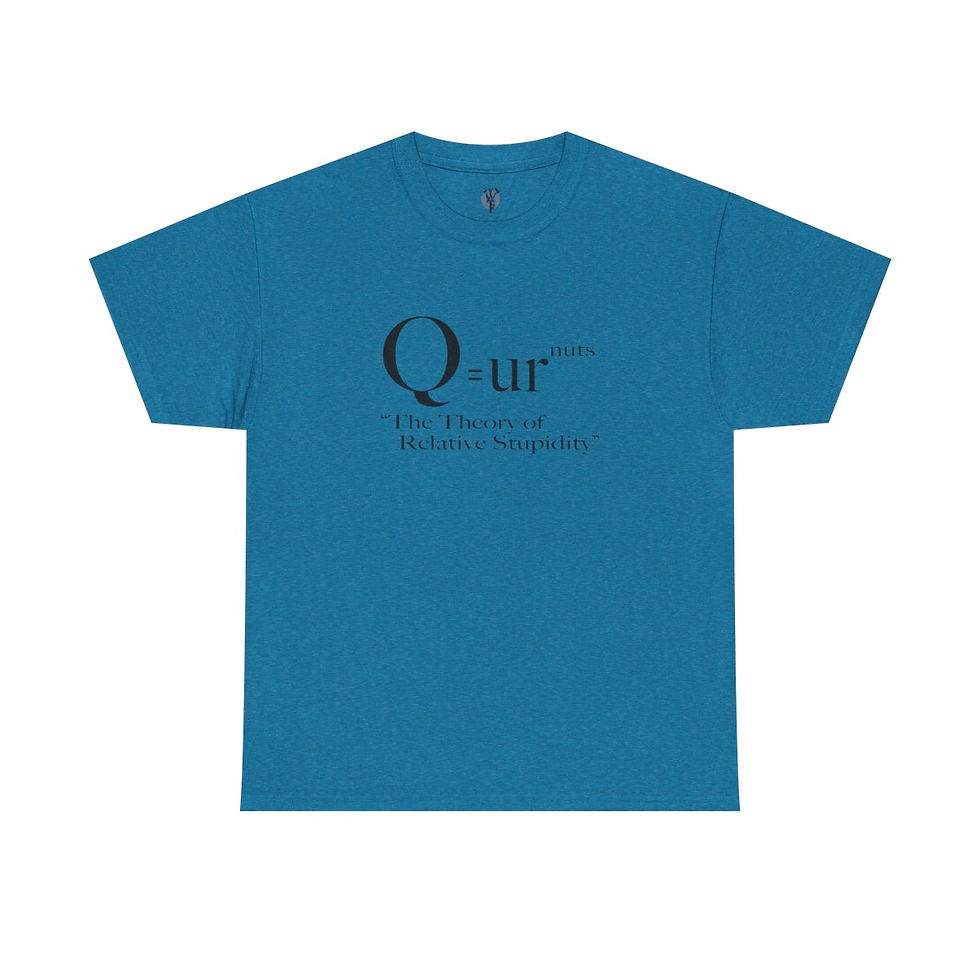 Thumbnail: Teal T-shirt with 'Q-ur' text