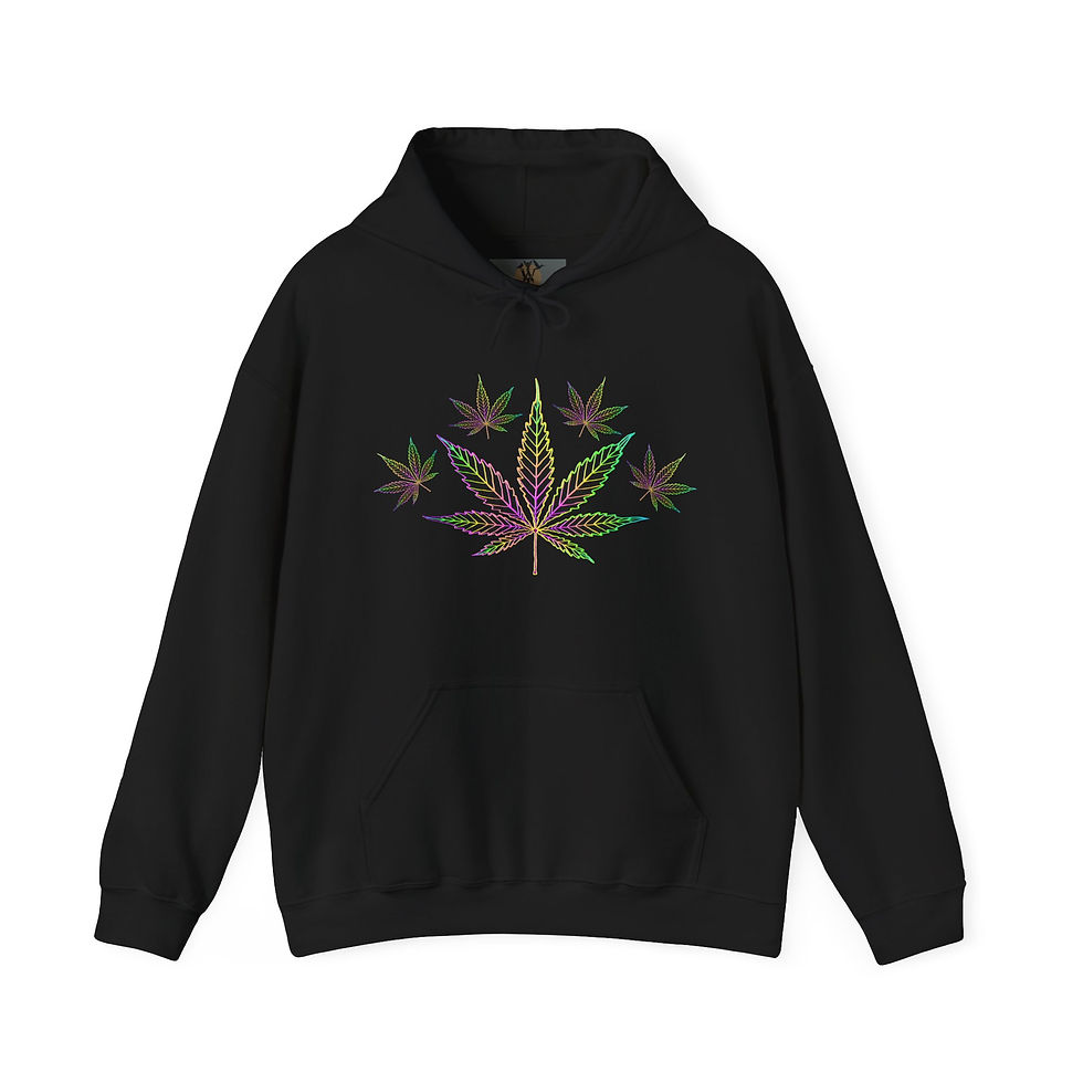 Thumbnail: Colorful cannabis leaf hoodie