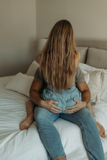 Lifestyle Home Couples Session. Baking brownies photoshoot. Couple in bubble bath photoshoot. Intimate couple boudoir shoot
