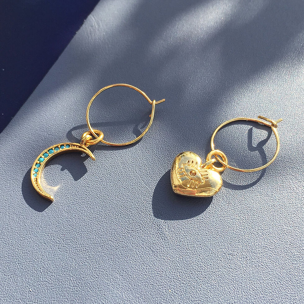 Miniatura: Crystal Moon Earrings 