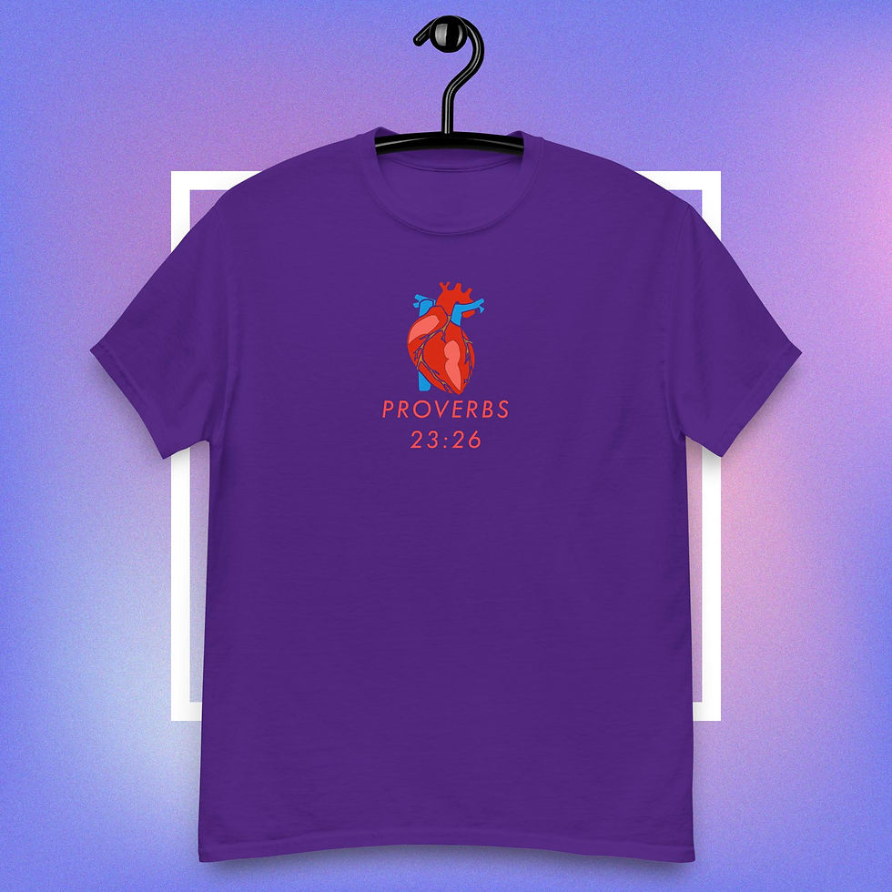 Thumbnail: KINITRO Proverbs Heart tee