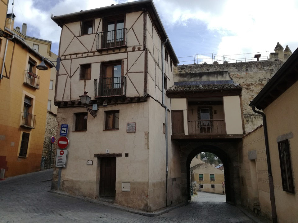 Segovia egykori zsidónegyede a városfal mellett