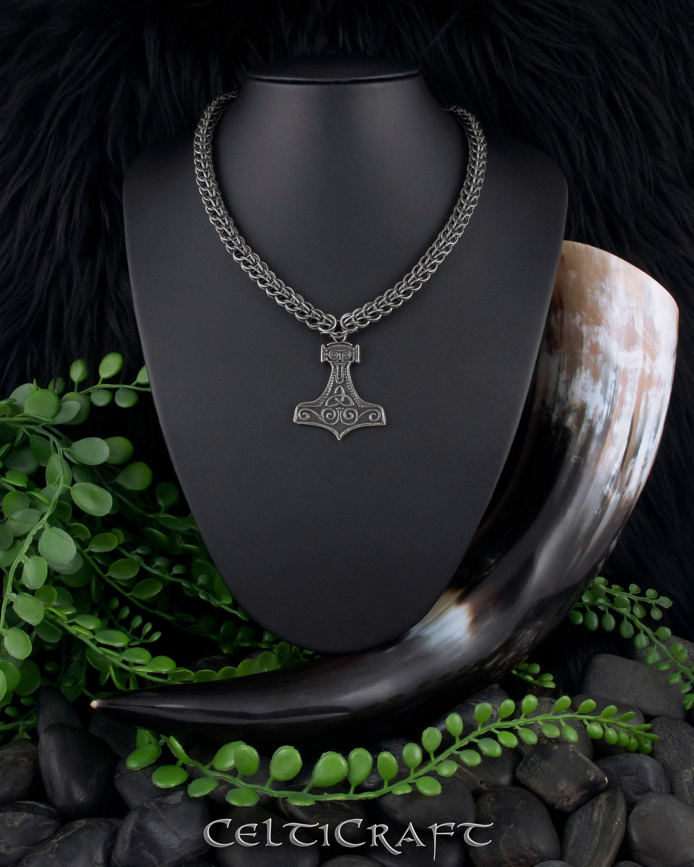 Mjölnir Viking Torc (Full Persian Weave)