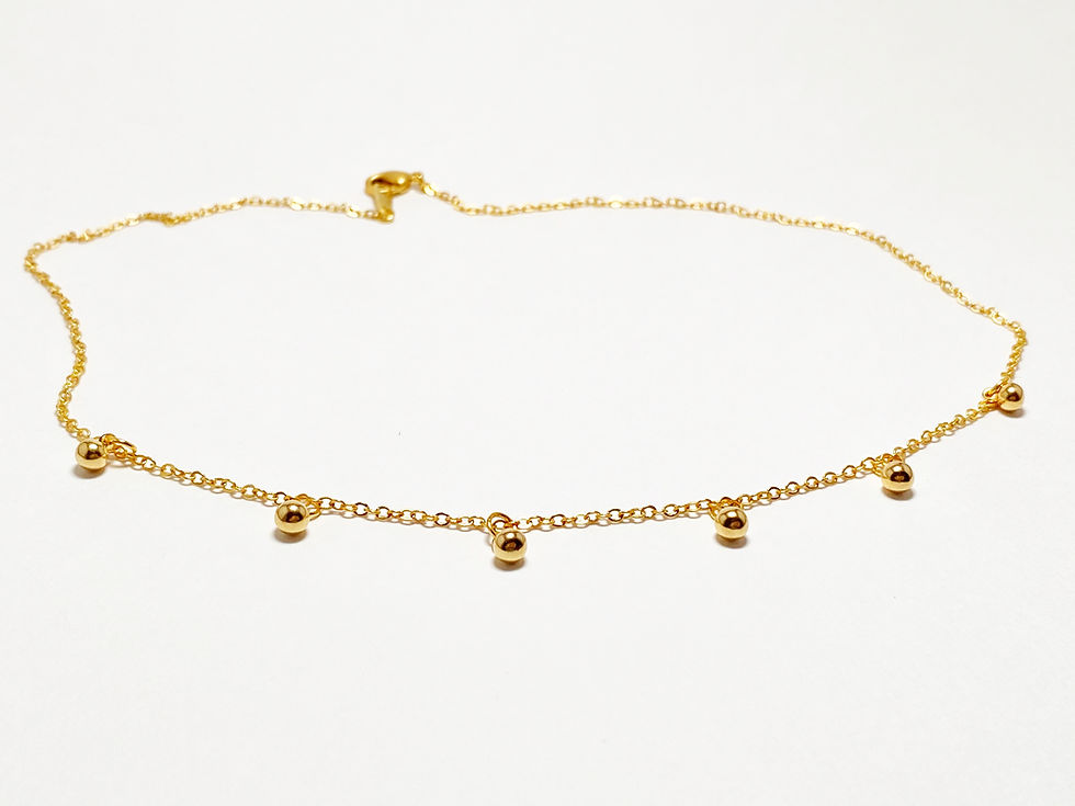 Thumbnail: Gold Ball Necklace