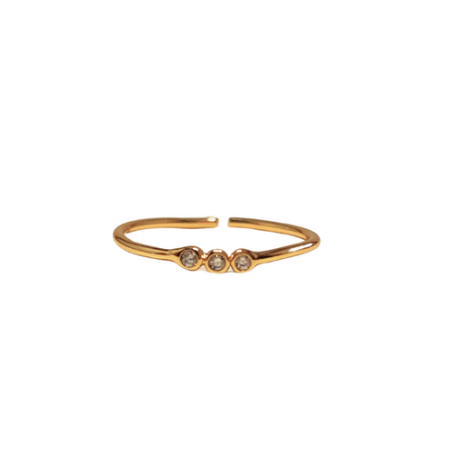 Cubic Zirconia 3 Dot Band | Stargirl Jewelry