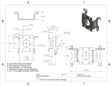 Actuator Bracket