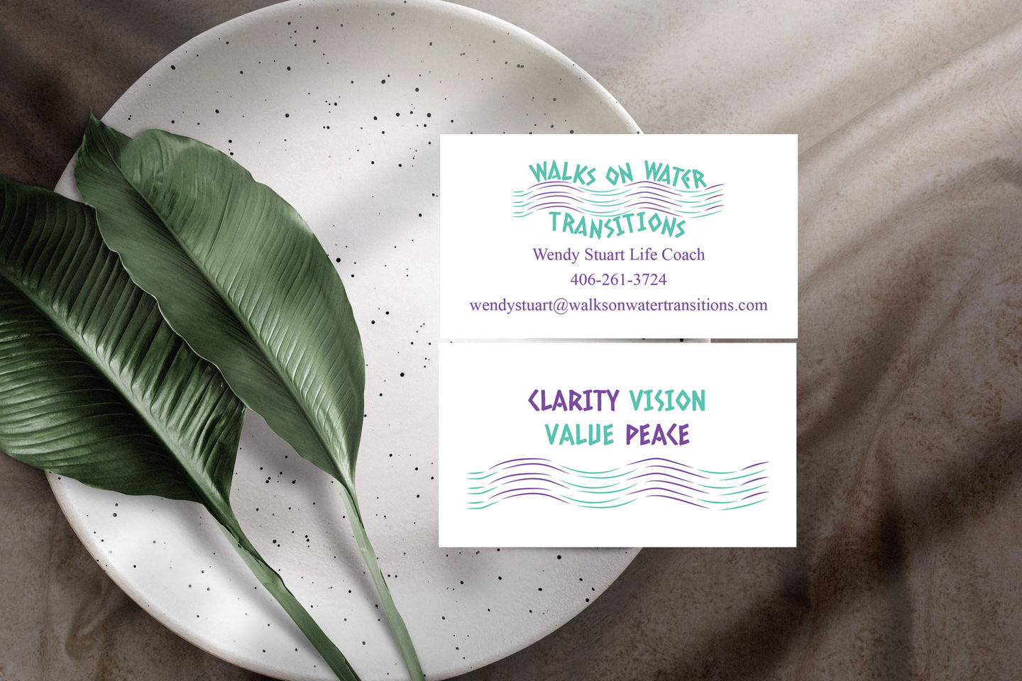 WalksOnWater Transitions Business Card