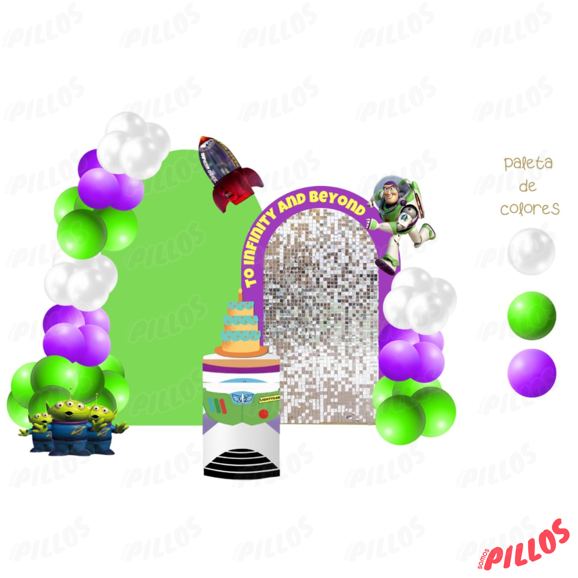 Decoración Backdrop (2 mamparas)