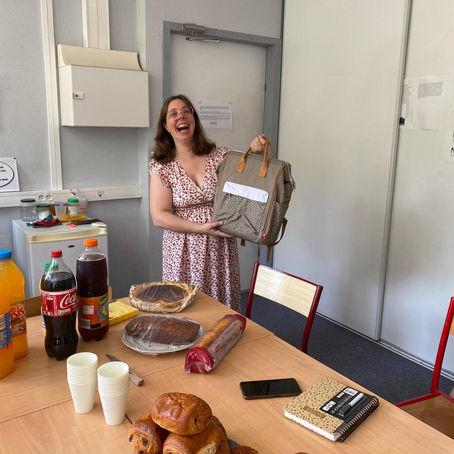 On fête le départ de Juliette