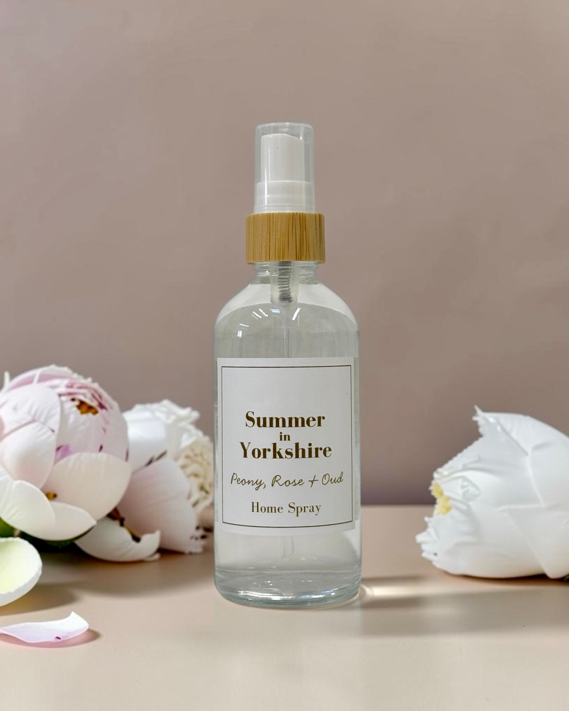 Summer in Yorkshire - Peony, Rose and Oud Dried Home Spray 100ml