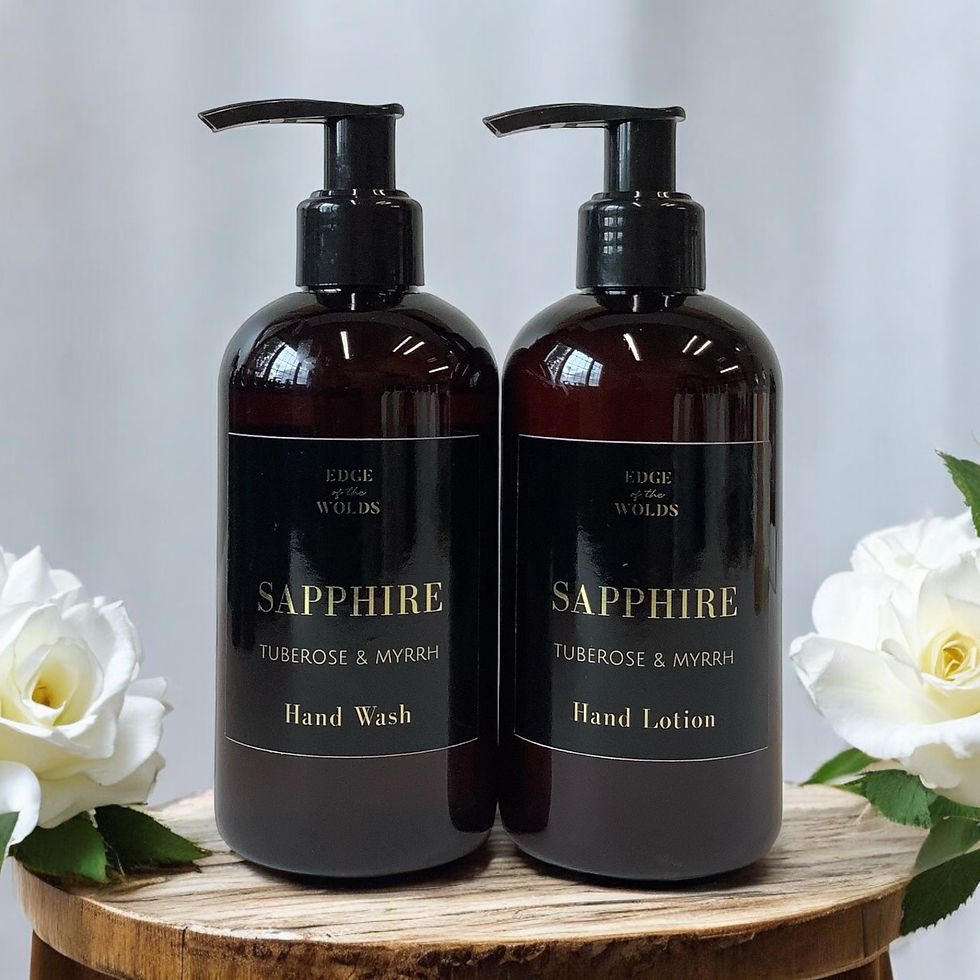 Sapphire Hand Care Set Duo - Tuberose and Myrrh