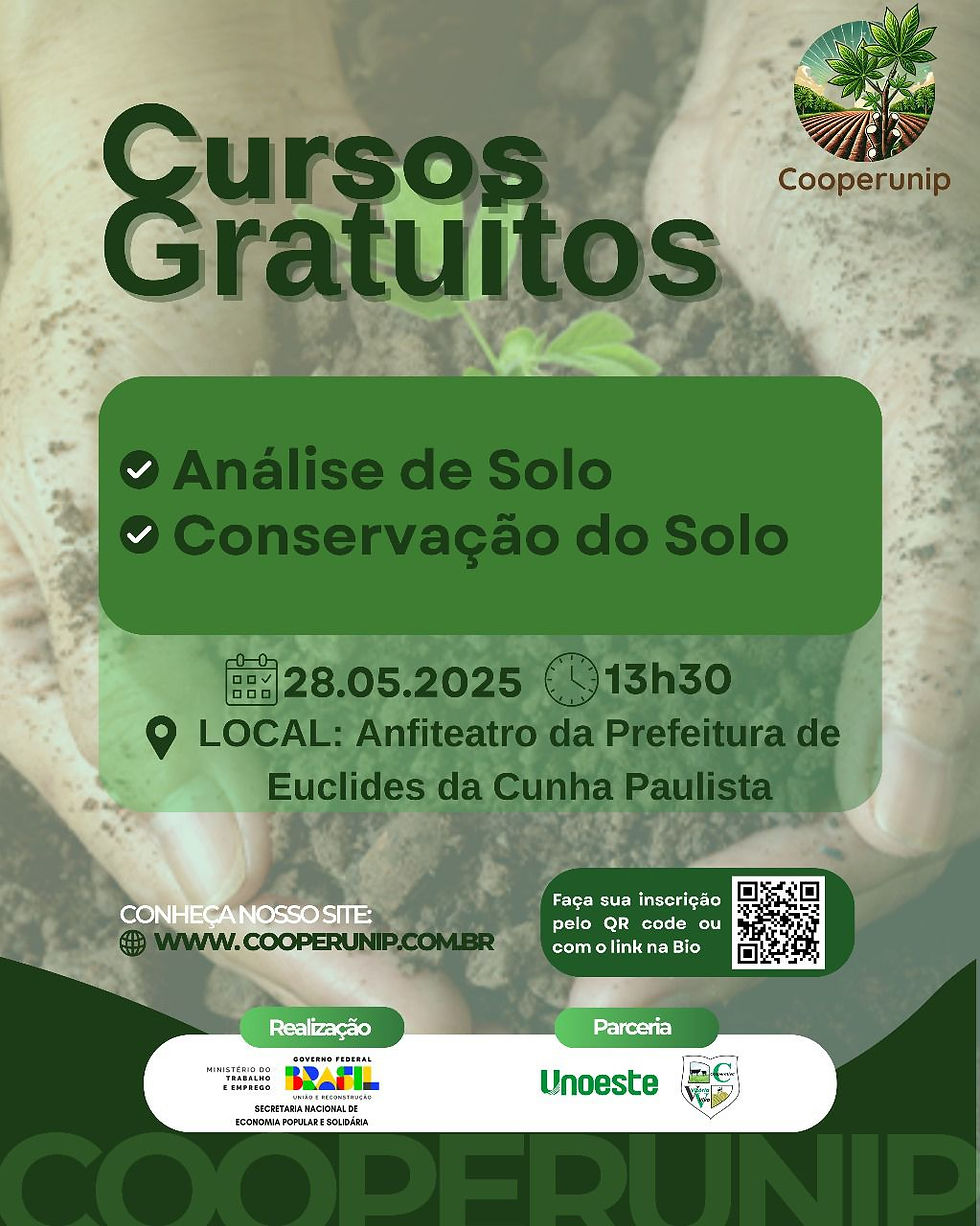 Curso Presencial | Euclides da Cunha - SP