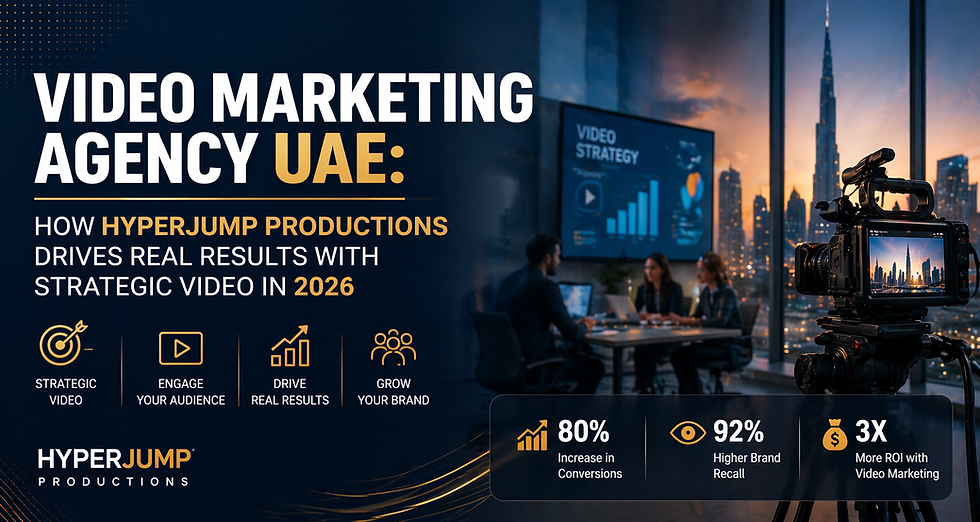Video Marketing Agency UAE: How HyperJump Productions Drives Real Results with Strategic Video in 2026