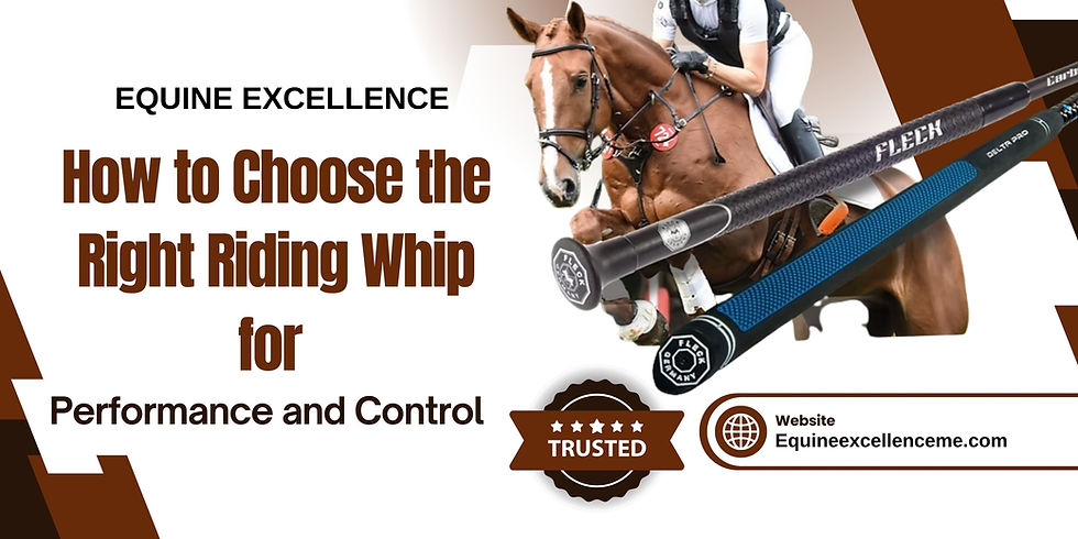 How to Choose the Right Riding Whip for Performance and Control