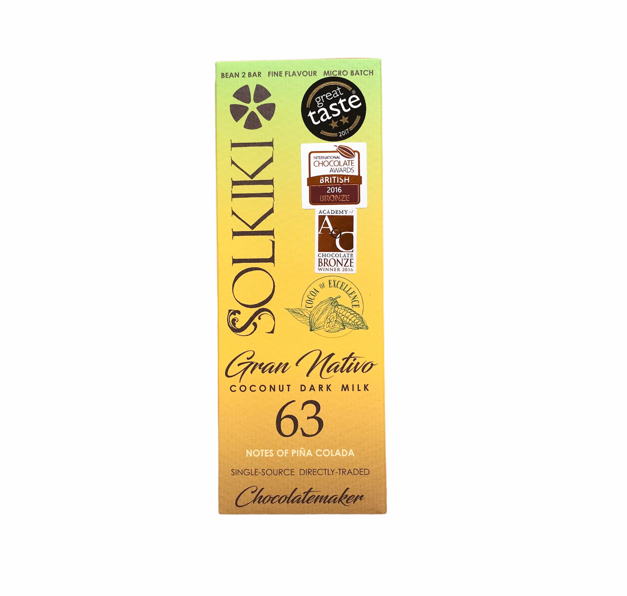 63% Peru, Gran Nativo Blanco - Coconut Dark Milk