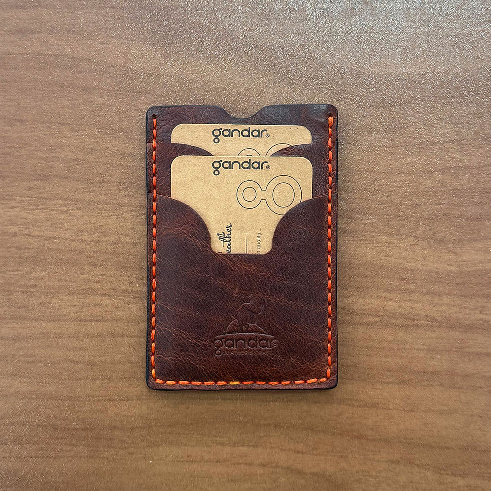 Küçük resim: MİNİMO / El Dikişli Model Hakiki Deri Kartlık (İsim Basılabilir)