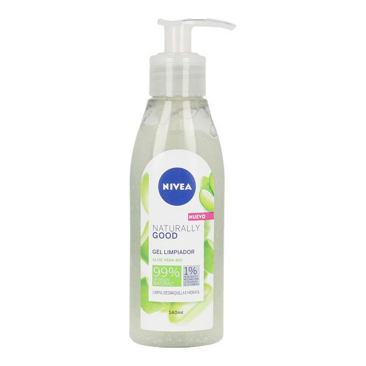 Gel Detergente Viso Naturally Good Nivea 86797 Aloe Vera (140 ml)