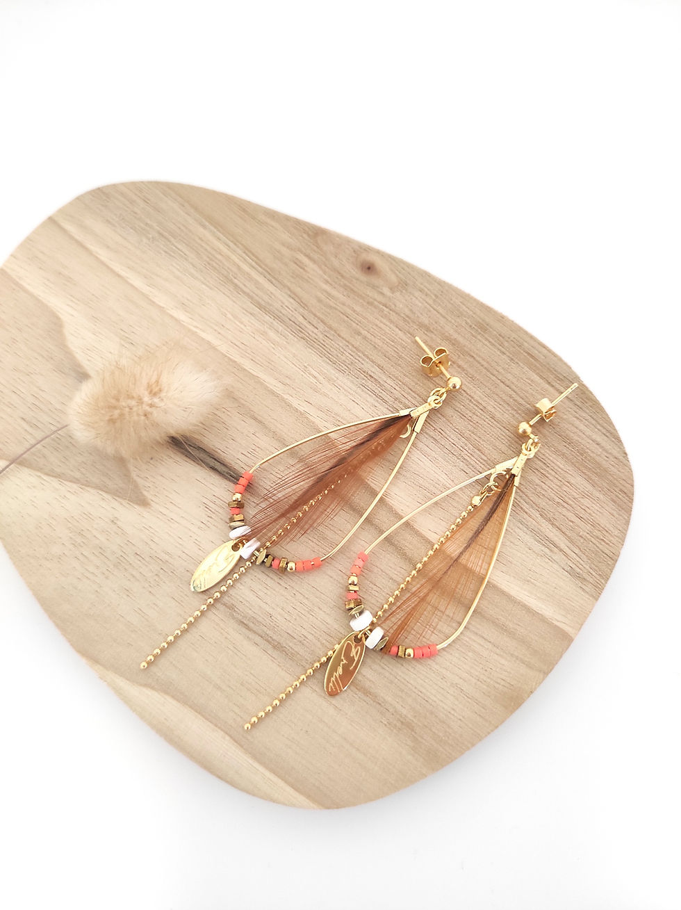 Miniature : Boucles d'oreille Plume