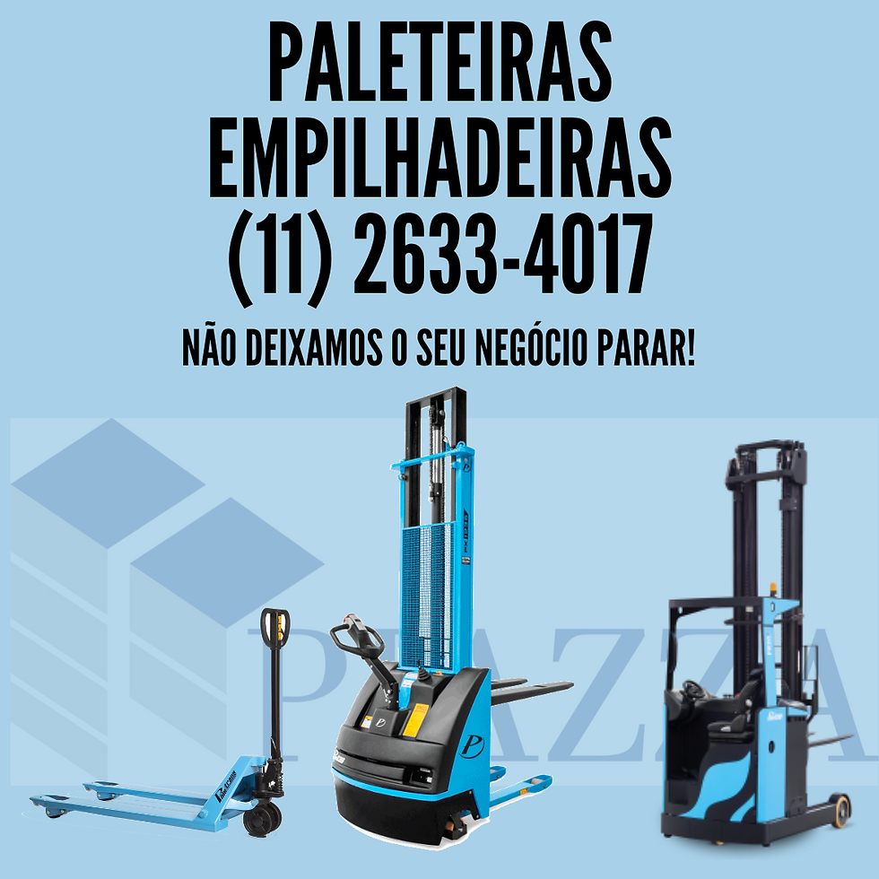 Paleteiras Empilhadeiras (11) 2633-4017.