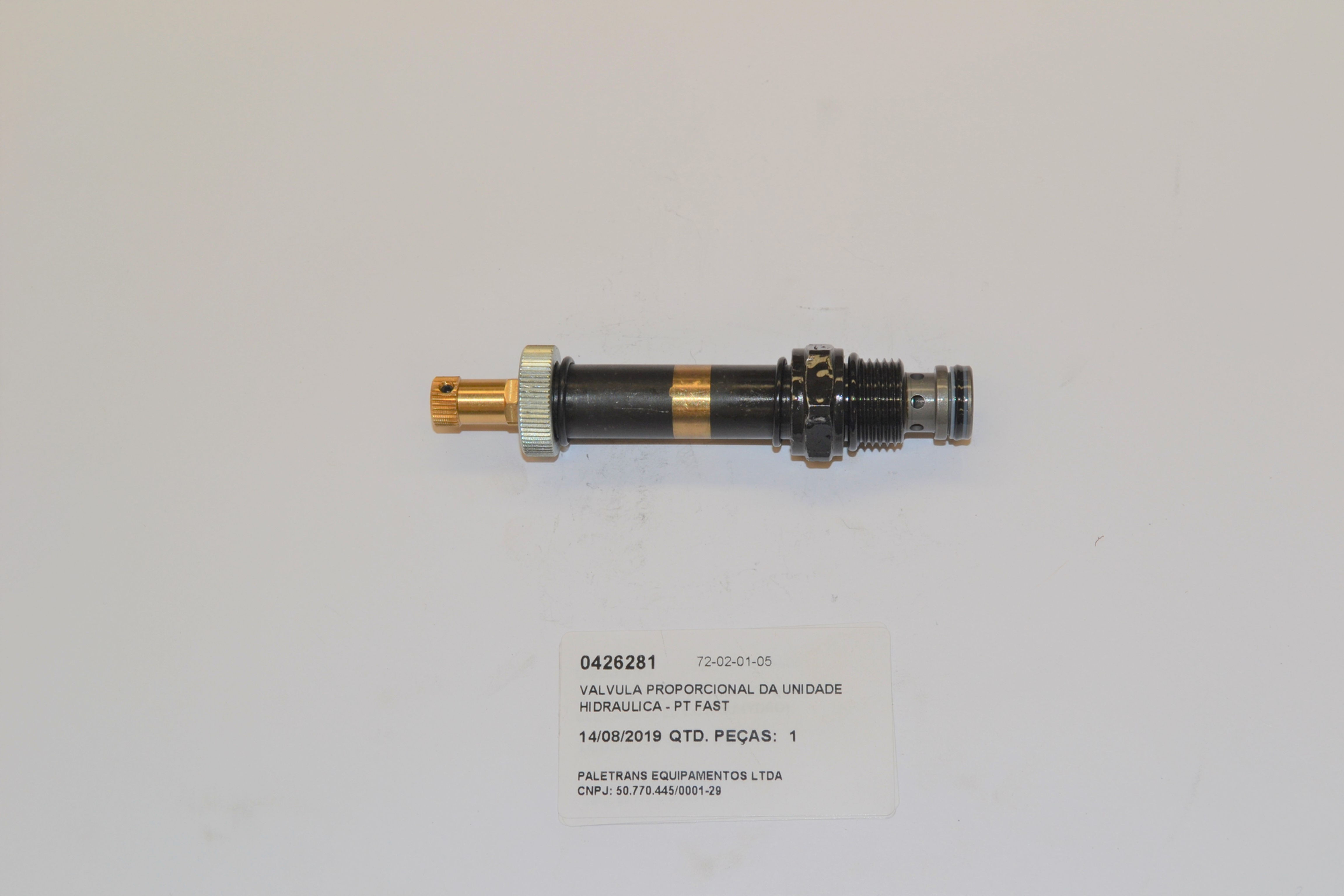 VALVULA PROPORCIONAL DA UNIDADE HIDRAULICA - PT FAST - Código 0426281