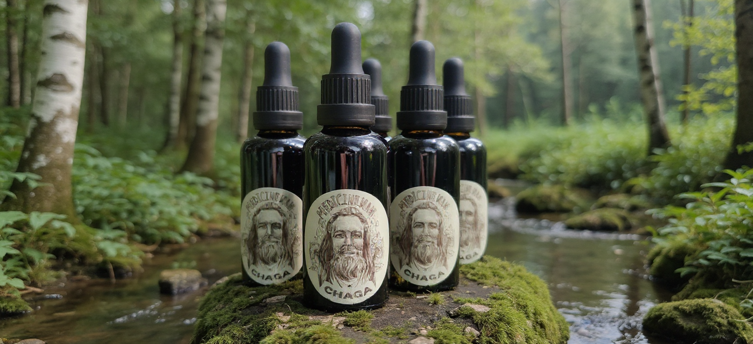 Chaga Dual-Extract Tincture (Fruiting Body) – 50ml