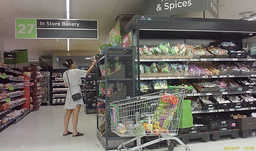 Subject tracked using covert hidden camera by Seekers Investigations during routine supermarket visit — part of ongoing infidelity investigation.