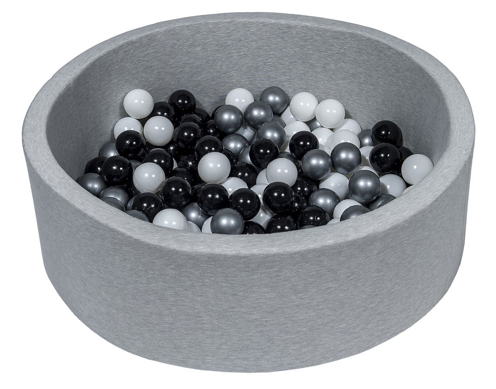 Thumbnail: Grey Round Fabric Ball Pits
