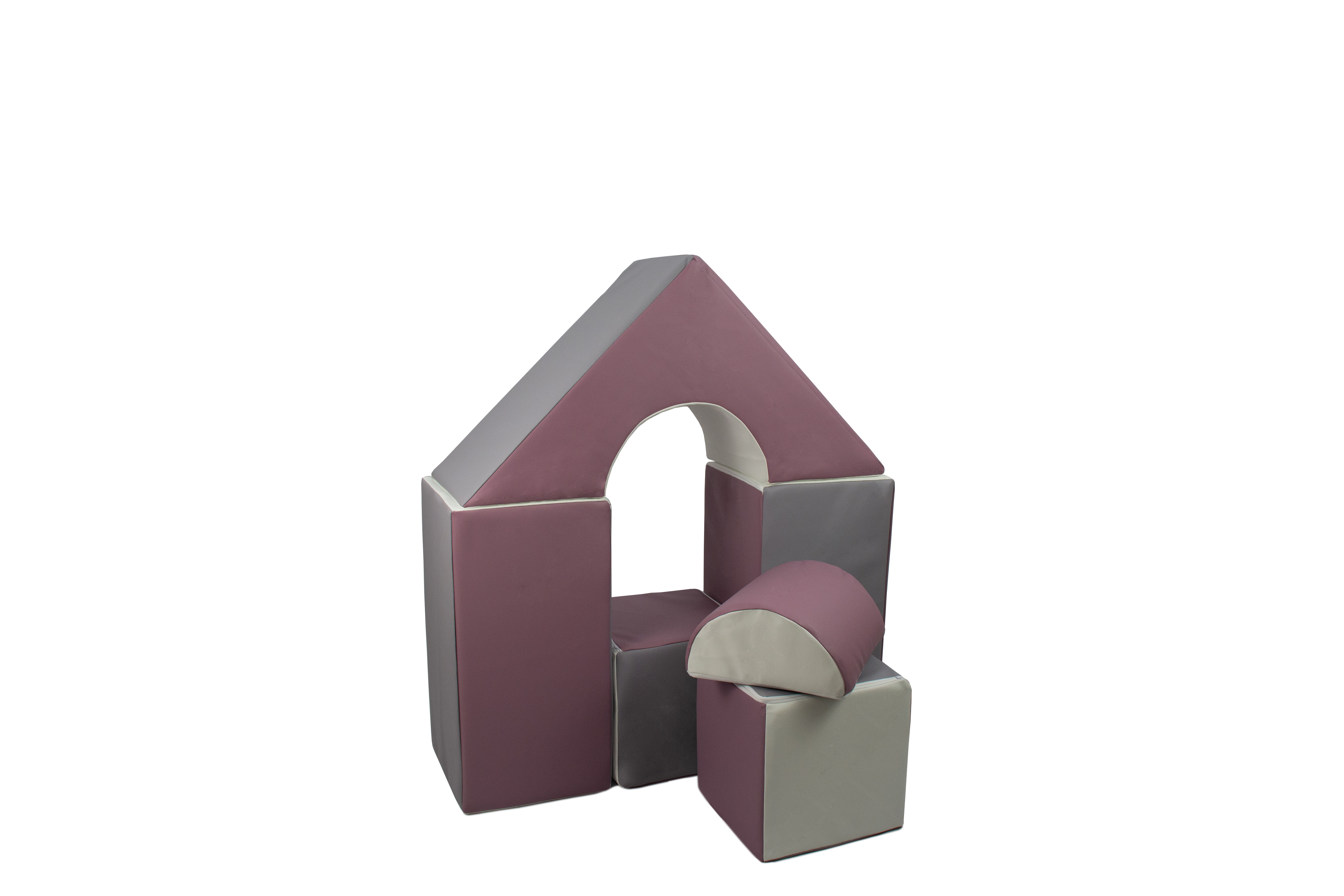 MIDI Soft Play Building Blocks - Purple, Grey & White