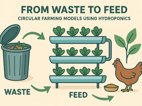 From Waste to Feed: Circular Farming Models Using Hydroponics