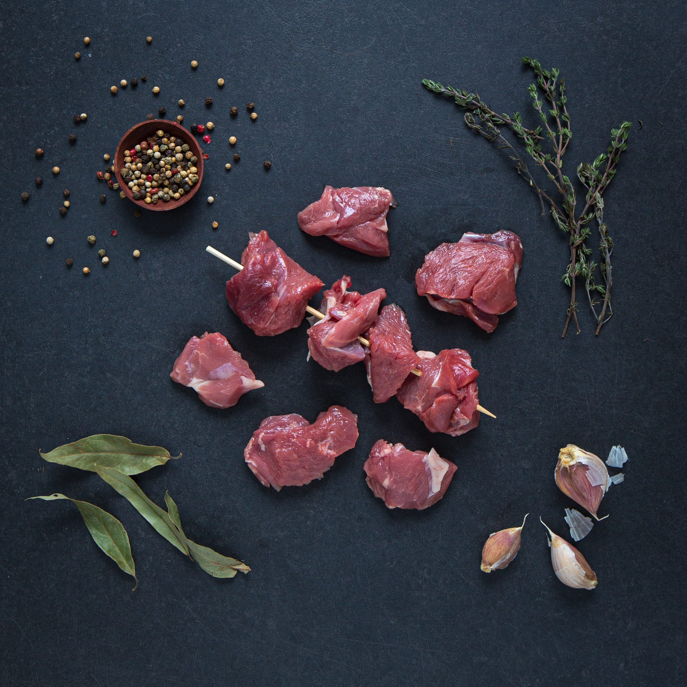 Cubes de gigot (à brochette)
