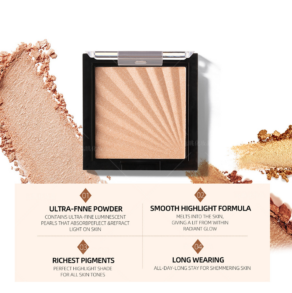 Miniatura: Contorno de cara maquillaje Paleta para Beauty Resaltador Polvo Bronceador Maqui