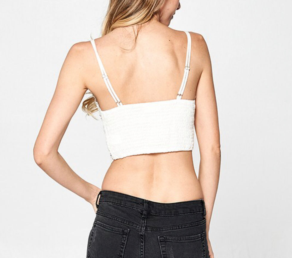 Thumbnail: Two Strap Bralette Ivory