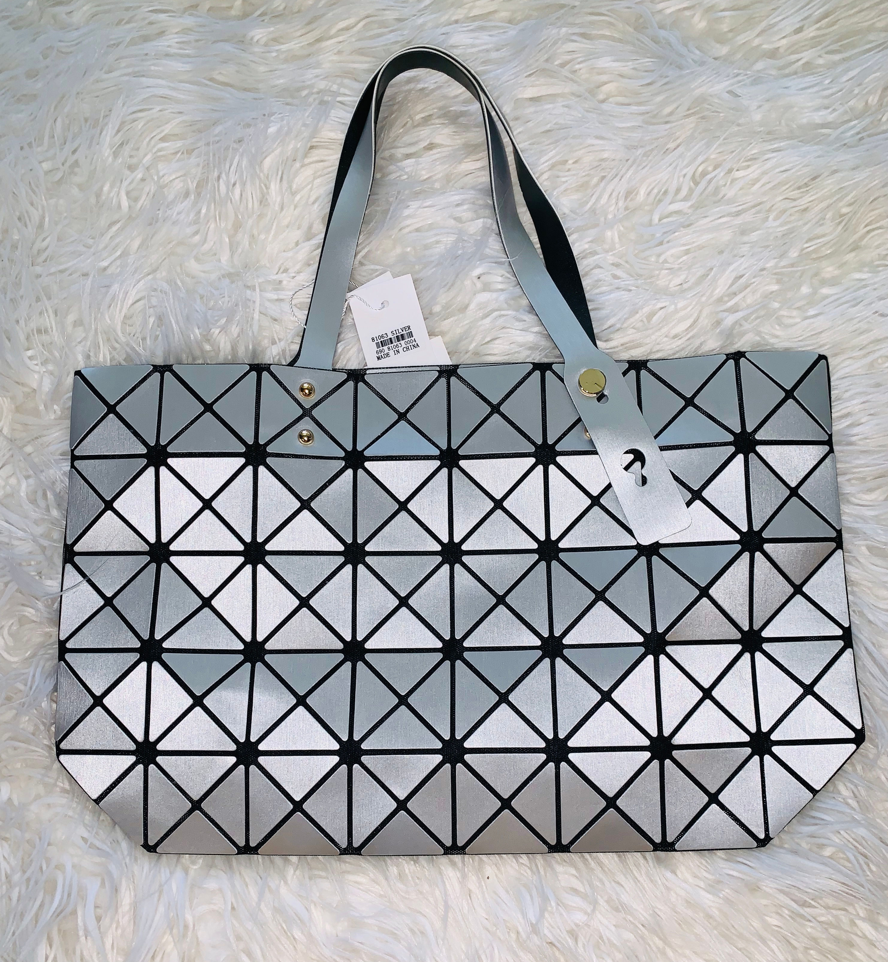 Silver Geo Handbag