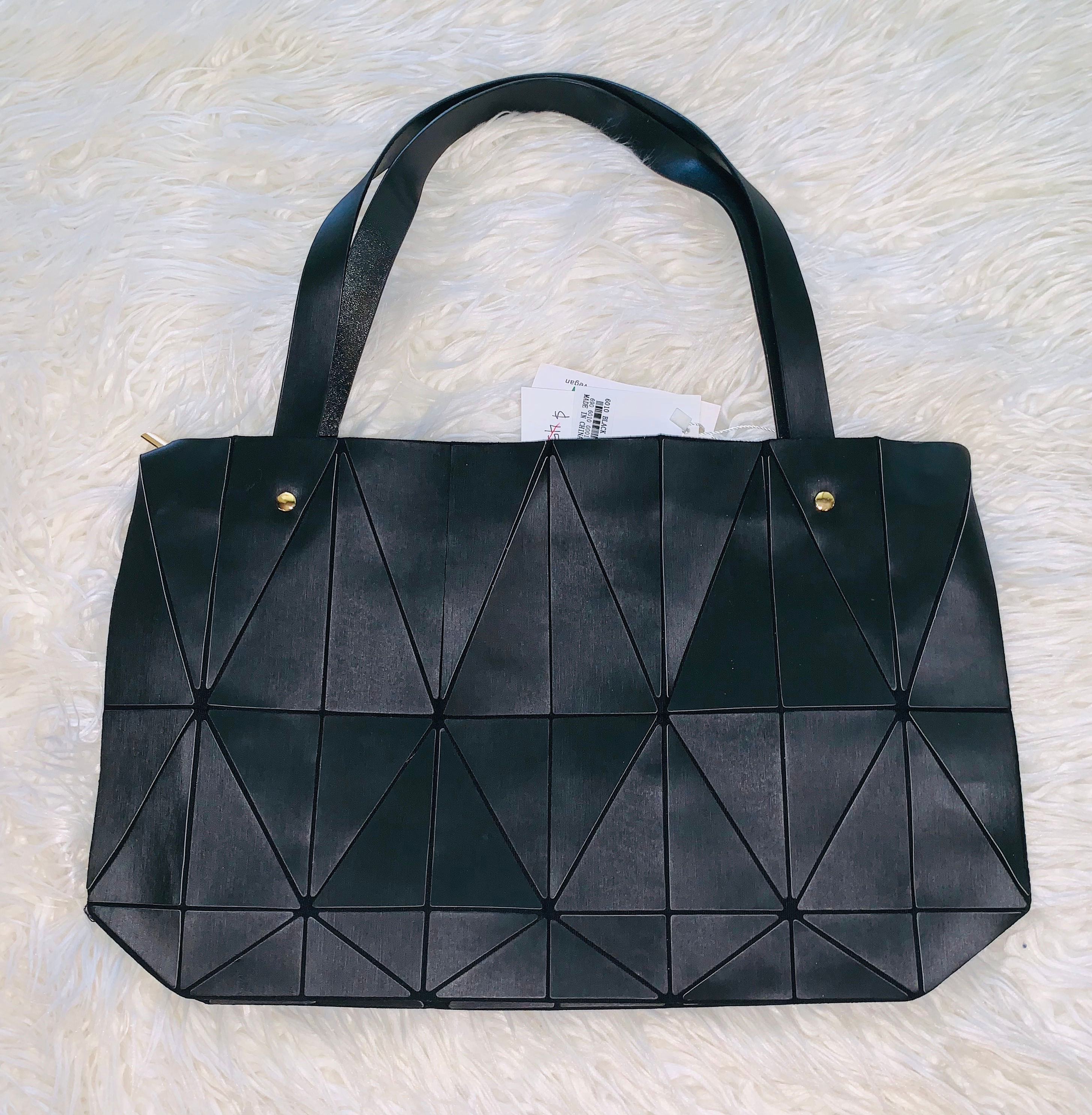 Black Geo Handbag