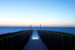 Poles at sunset