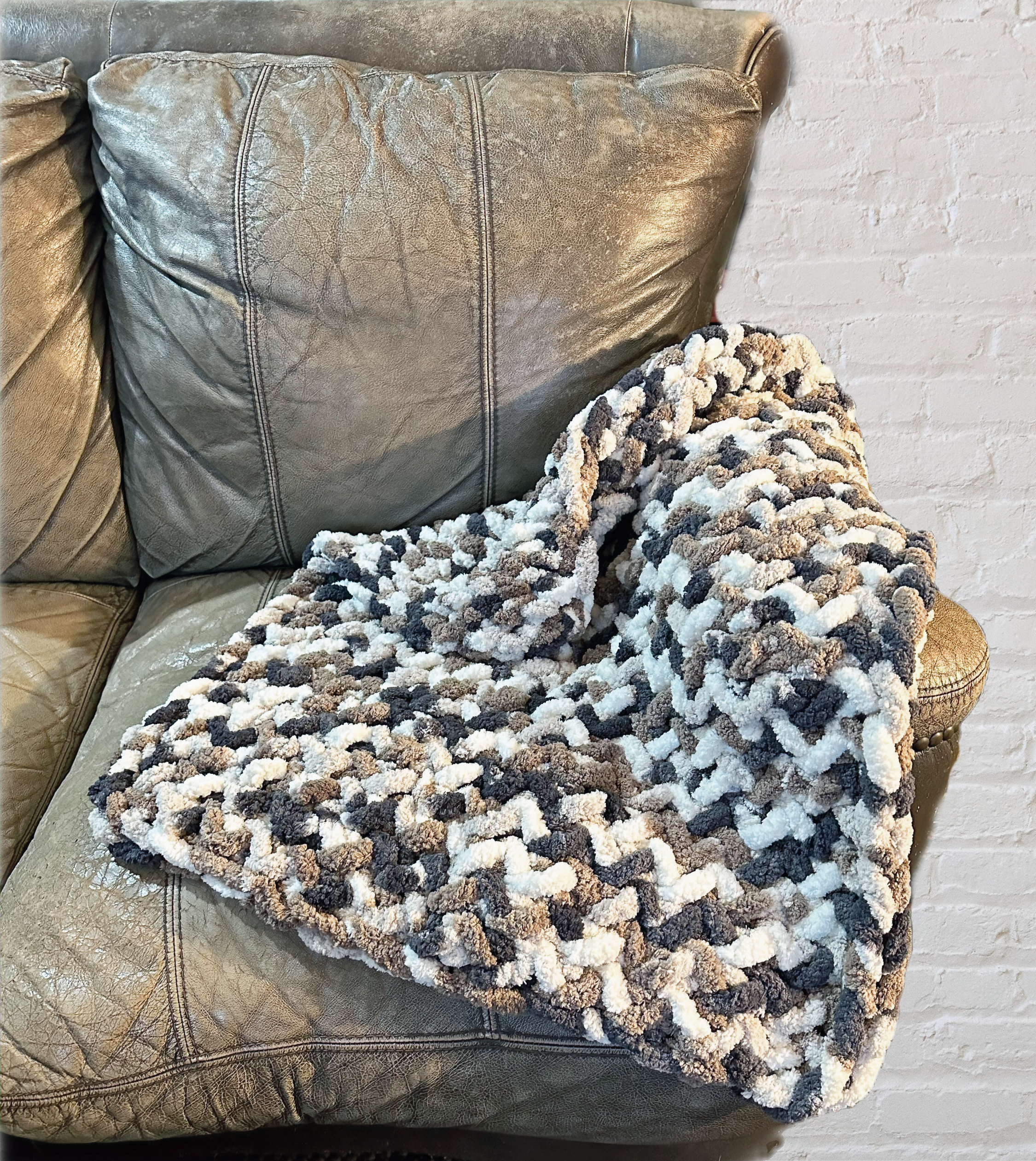 Tan White Blend XL Lovey