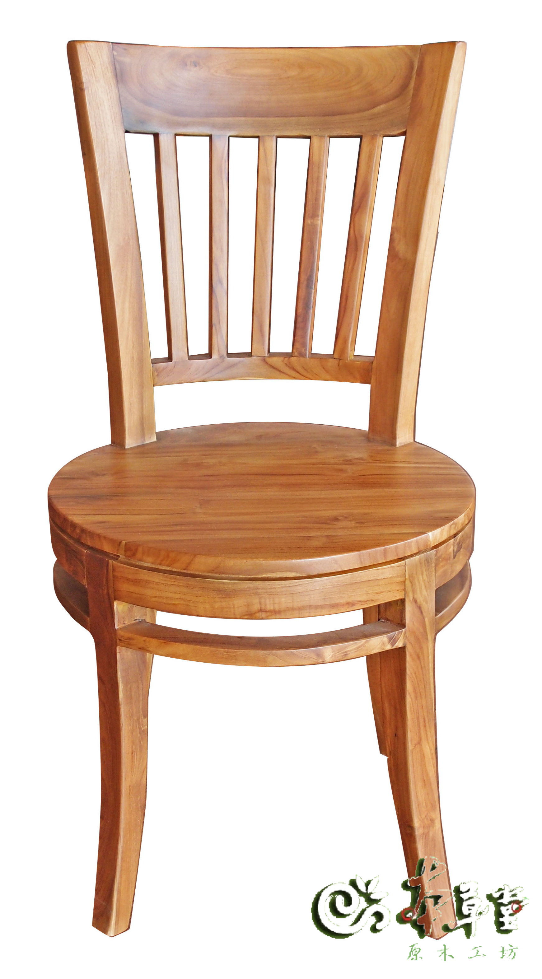 HA-0148-柚木圓坐板餐椅