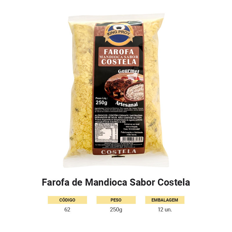 Farofa de Mandioca Sabor Costela