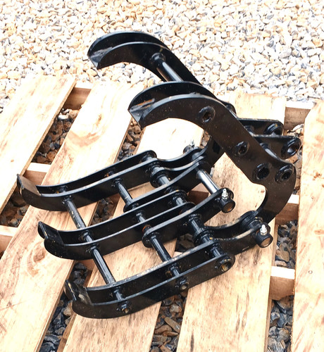 Grapple Attachment for Mini excavator 1-1.5ton 25mm pin hole ...